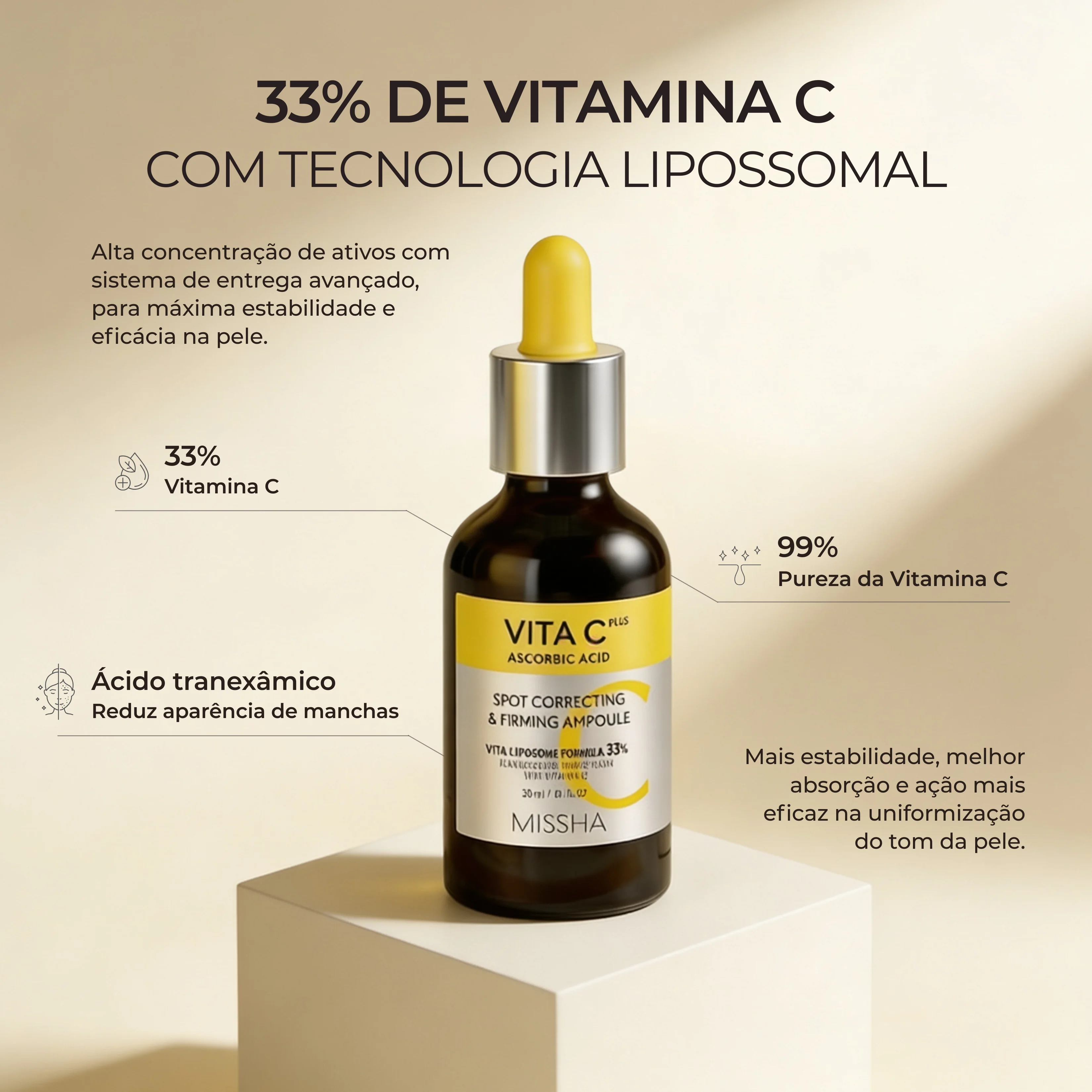 MISSHA VITA C PLUS SPOT CORRECTING & FIRMING AMPOULE 30 ML